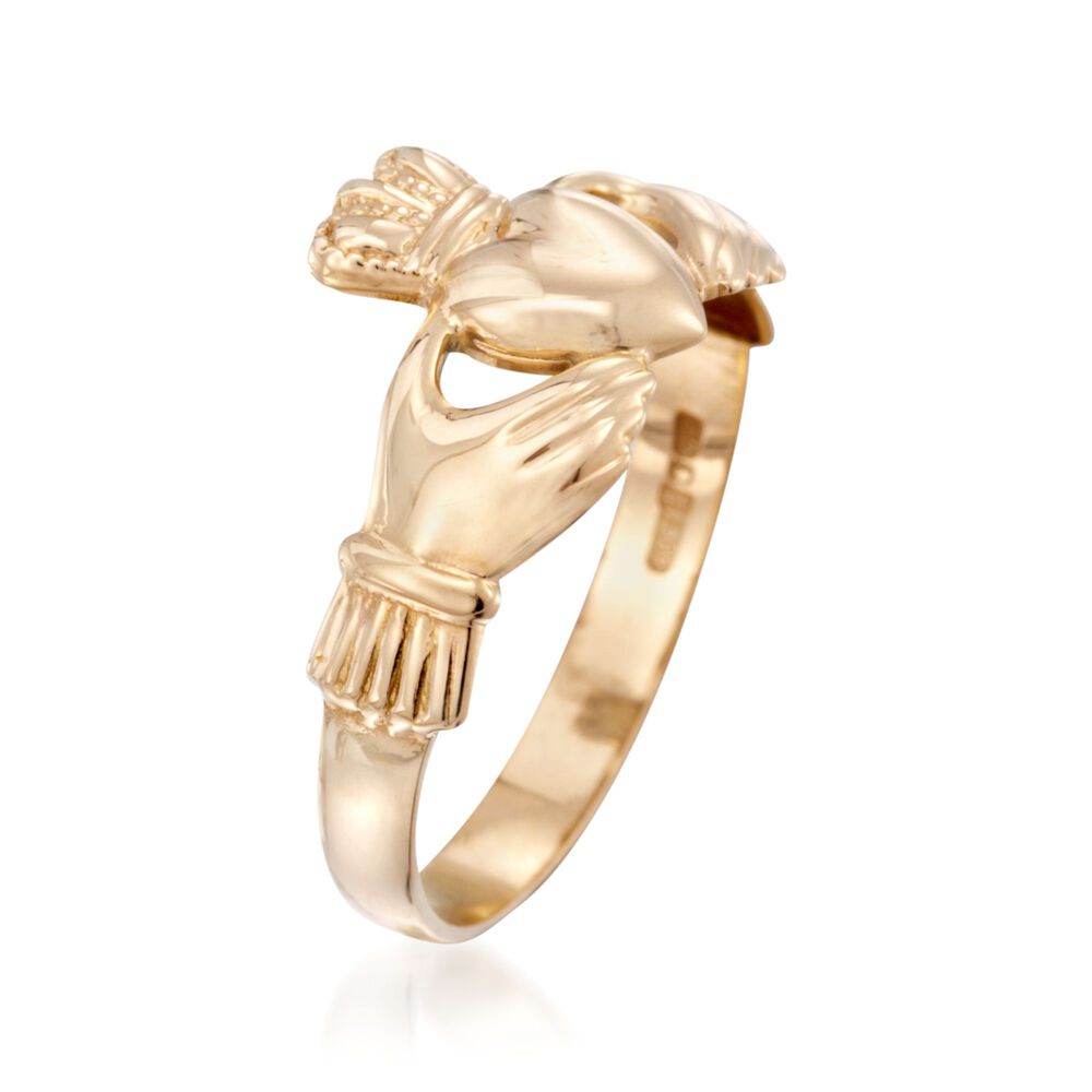 14kt Yellow Gold Claddagh Ring | Ross-Simons