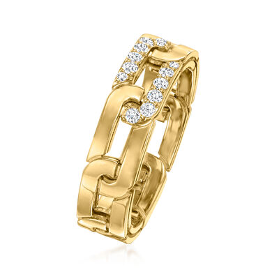 Roberto Coin &quot;Navarra&quot; .12 ct. t.w. Diamond Ring in 18kt Yellow Gold