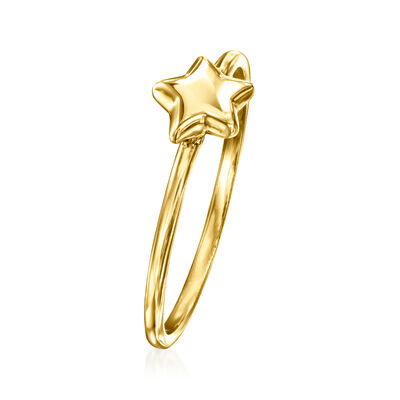 10kt Yellow Gold Star Ring