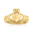 10kt Yellow Gold Claddagh Ring