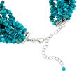 Turquoise Torsade Necklace in Sterling Silver