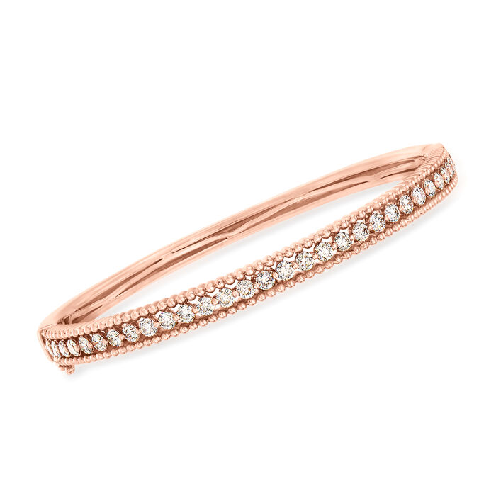 Le Vian 1.75 ct. t.w. Nude Diamond Bangle Bracelet in 14kt Strawberry Gold