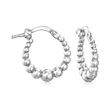 Italian Sterling Silver Jewelry Set: Three Pairs of Hoop Earrings