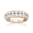 2.00 ct. t.w. Diamond Two-Row Ring in 14kt Yellow Gold