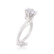 Gabriel Designs 14kt White Gold Six-Prong Engagement Ring Setting