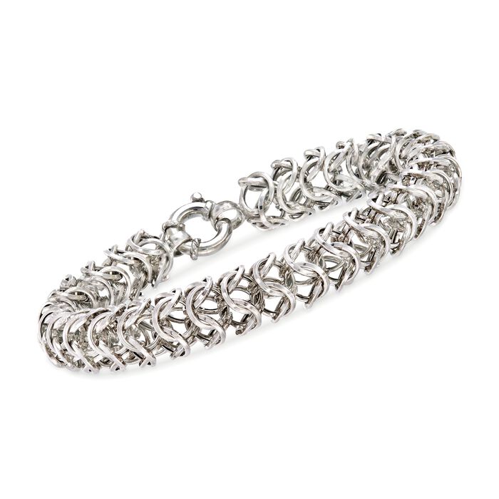Italian Sterling Silver Sedusa Chain Bracelet