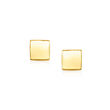 Italian 14kt Yellow Gold Cube Earrings