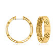 Roberto Coin &quot;Love in Verona&quot; 18kt Yellow Gold Hoop Earrings