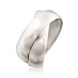 Italian Sterling Silver Two-Band Rolling Ring