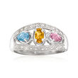 Personalized Birthstone Daughter's Ring in 14kt Gold
