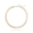 4-5.5mm Cultured Pearl Collar Necklace in Sterling Silver