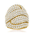 5.65 ct. t.w. Diamond Knot Ring in 18kt Yellow Gold