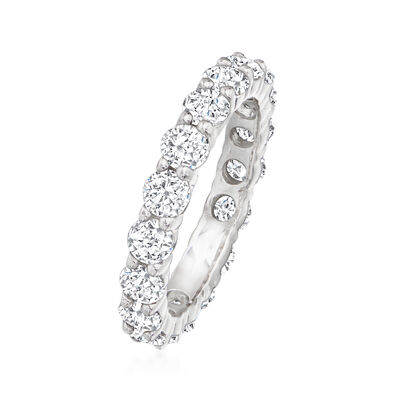 2.75 ct. t.w. CZ Eternity Band in Sterling Silver