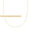 1mm 14kt Yellow Gold Box-Chain Necklace