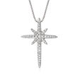 .20 ct. t.w. Diamond Star Pendant Necklace in Sterling Silver
