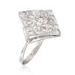 C. 1990 Vintage 1.25 ct. t.w. Diamond Ring in 18kt White Gold