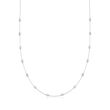 .50 ct. t.w. Bezel-Set Diamond Station Necklace in 14kt White Gold
