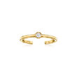 Diamond-Accented Toe Ring in 14kt Yellow Gold