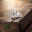1.00 ct. t.w. Pave Diamond Ring in 14kt White Gold