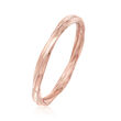 18kt Rose Gold Twisted Ring