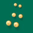 6-10mm 14kt Yellow Gold Jewelry Set: Three Pairs of Ball Stud Earrings