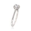 .72 ct. t.w. Diamond Halo Engagement Ring in 14kt White Gold
