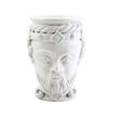 Vietri &quot;Sicilian Heads&quot; Small White King Head from Italy