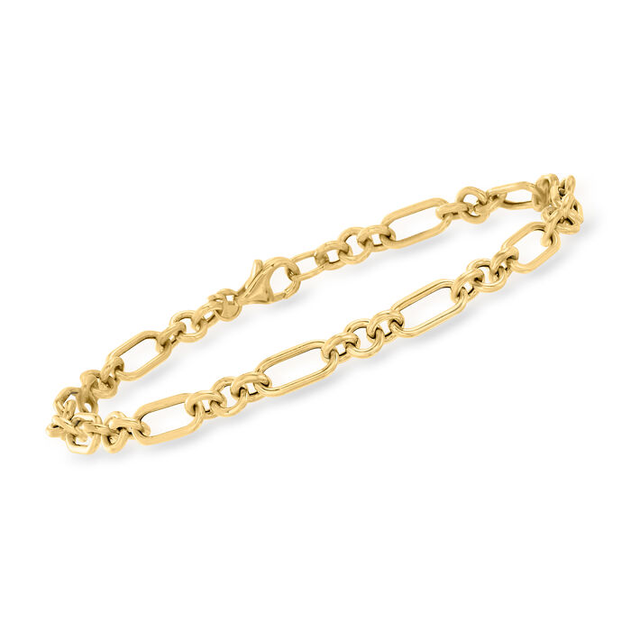 Italian 14kt Yellow Gold Cable-Link Bracelet