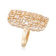 1.20 ct. t.w. Baguette Diamond Mosaic Ring in 14kt Yellow Gold