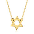 14kt Yellow Gold Mini Star of David Necklace