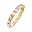 .69 ct. t.w. Baguette Diamond Ring in 14kt Yellow Gold