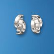 Italian Sterling Silver Layered Multi-Curve Earrings