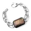 C. 2013 Ippolita &quot;Stella - Paparazzi&quot; Black Mother-Of-Pearl Doublet Bracelet in Sterling Silver