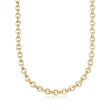 18kt Yellow Gold Oval-Link Necklace