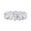 10.00 ct. t.w. CZ Eternity Ring in Sterling Silver