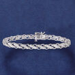 1.00 ct. t.w. Diamond Infinity-Style Bracelet in 14kt White Gold