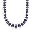 Sapphire Bead Necklace with 14kt Yellow Gold