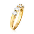C. 1990 Vintage 1.50 ct. t.w. Diamond Five-Stone Band in 14kt Yellow Gold