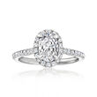 Gabriel Designs .33 ct. t.w. Diamond Engagement Ring Setting in 14kt White Gold
