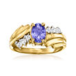 Le Vian .60 Carat Blueberry Tanzanite Ring with .15 ct. t.w. Nude Diamonds in 14kt Honey Gold