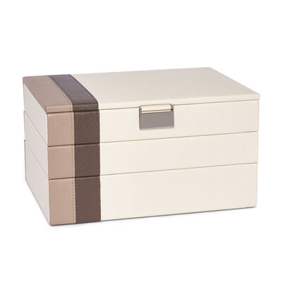 Brouk & Co. &quot;Madison&quot; Faux Leather Stackable Jewelry Box