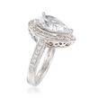 5.00 ct. t.w. CZ Pear-Shaped Ring in Sterling Silver