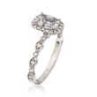 Henri Daussi 1.31 ct. t.w. Certified Diamond Engagement Ring in 18kt White Gold