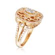 .75 ct. t.w. Diamond Vintage-Style Ring in 14kt Yellow Gold