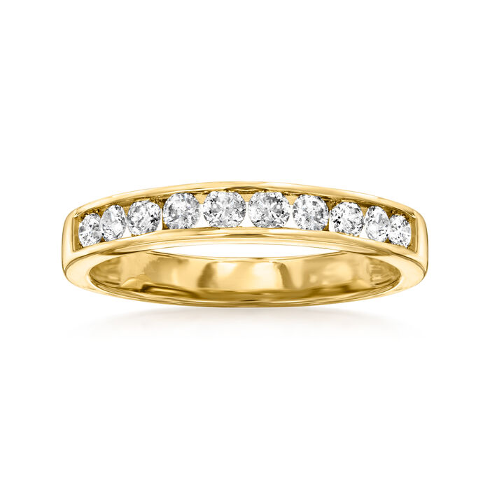 .50 ct. t.w. Channel-Set Diamond Wedding Band in 14kt Yellow Gold