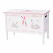 Child's Swan Lake Wooden Toy Chest