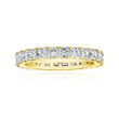 2.75 ct. t.w. Princess-Cut Diamond Eternity-Style Wedding Band in 14kt Yellow Gold