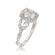 Henri Daussi 1.47 ct. t.w. Certified Diamond Engagement Ring in 18kt White Gold
