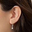 .20 ct. t.w. Bezel-Set Diamond Drop Earrings in Sterling Silver