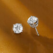 2.00 ct. t.w. Diamond Stud Earrings in 14kt White Gold